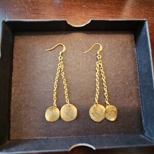Gold Tone Dangle Earrings